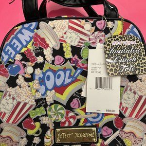 NWT Betsey Johnson Sweet Pop Insulated Dome Lunch Tote Sweethearts Gummy Bears